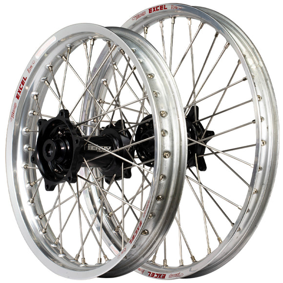 Envy/Excel 21/19 Kawasaki KX125-250-250F 04-05 Silver/Black Wheel Set