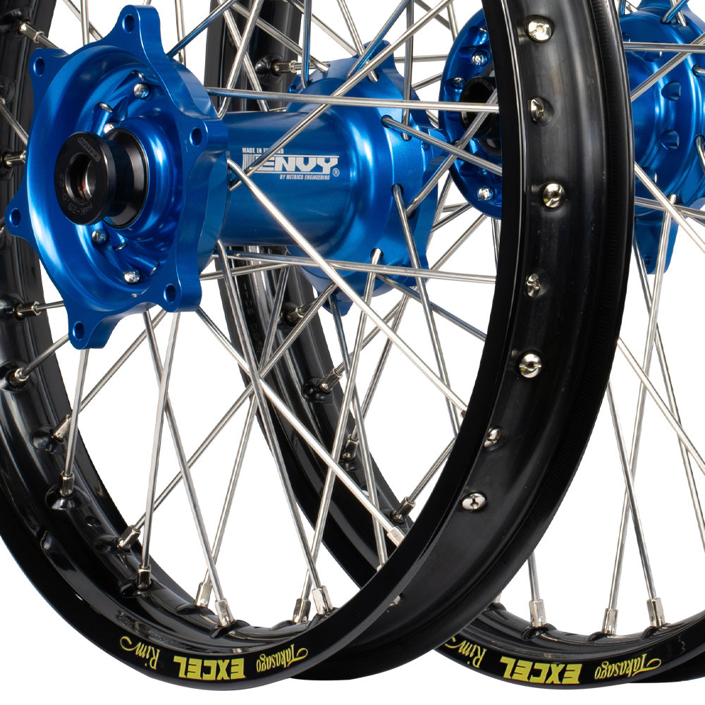 Envy/Excel Sherco SE/SEF 250-500 05-24 Black/Blue Wheel Set