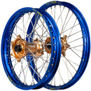 Envy/Excel 21/18 KTM EXC-EXCF 2024 / Husqvarna TE-FE 2024 Blue/Copper Wheel Set-1
