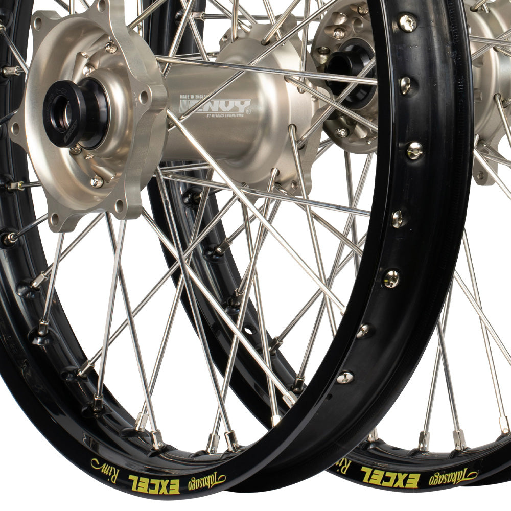 Envy/Excel Kawasaki KX250F 21-24/ KX450F 19-24 Black/Factory Wheel Set