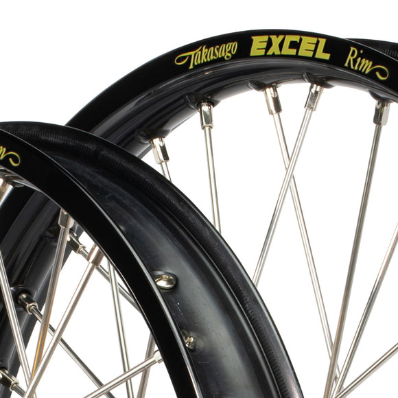 Envy/Excel Kawasaki KX125-250-500 1993-98 Black/Gold Wheel Set