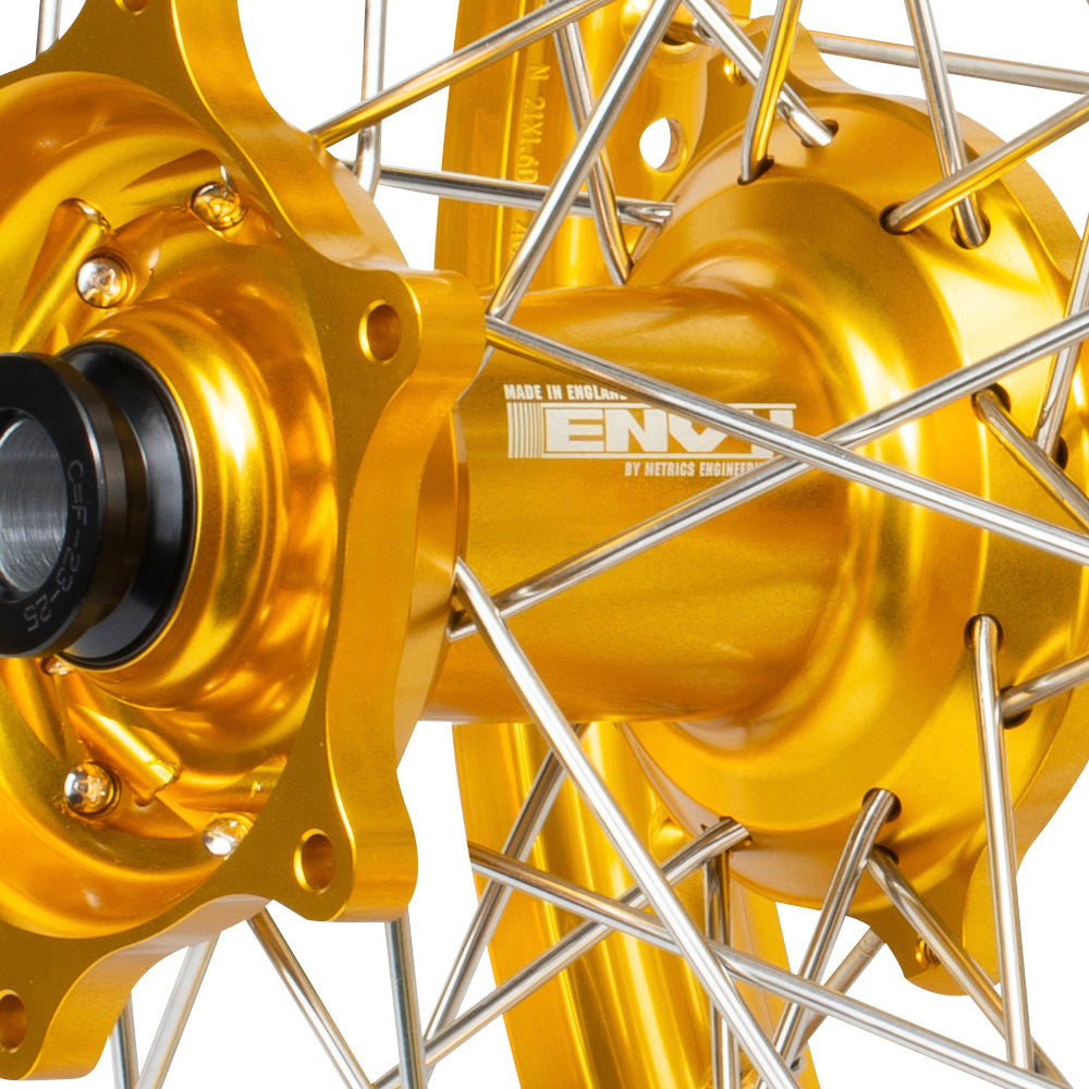 Envy/Excel 21/19 Honda CR125-250-500 95-99 Gold/Gold Wheel Set