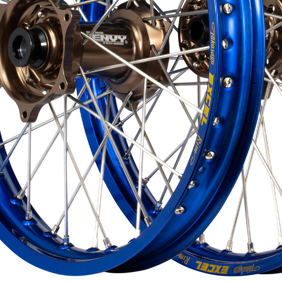 Envy/Excel 21/19 Suzuki RM125-250 1996-99 Blue/Mag Wheel Set