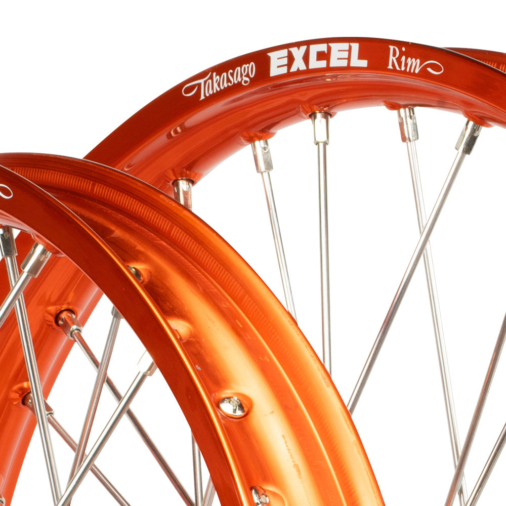 Envy/Excel 21/19 KTM SX-SXF 03-12/ TC-FC 2014-15 Orange/Orange Wheel Set