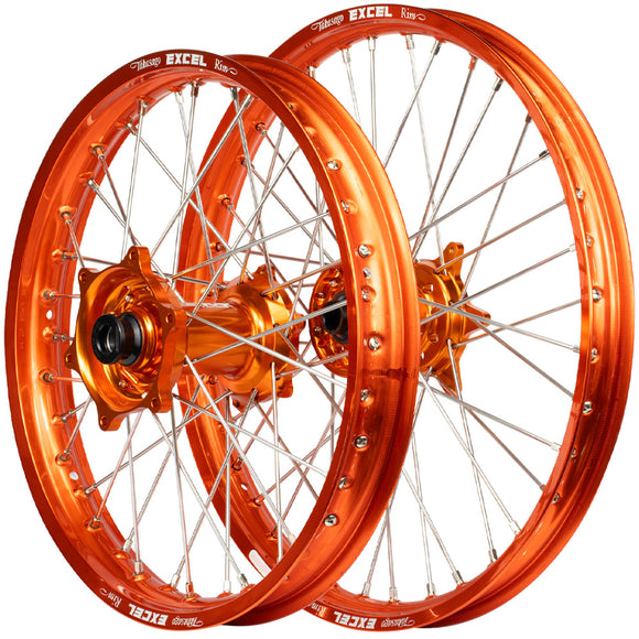 Envy/Excel 21/19 KTM SX-SXF 2013-14 Orange/Orange Wheel Set