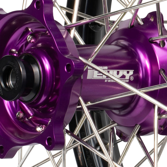 Envy/Excel Yamaha YZ250-450F 14-24 Black/Purple Wheel Set