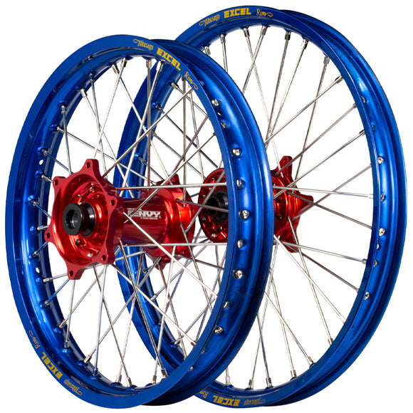 ENVY/Excel 21/18 Beta RR 125-530 2013-24 Blue/Red Wheel Set