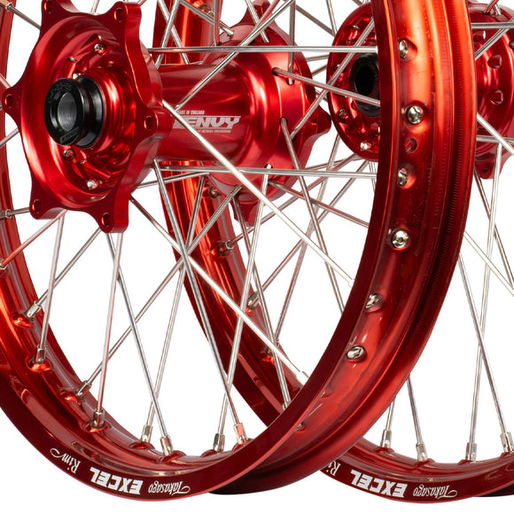 ENVY/Excel 21/18 Beta RR 125-530 2013-24 Red/Red Wheel Set