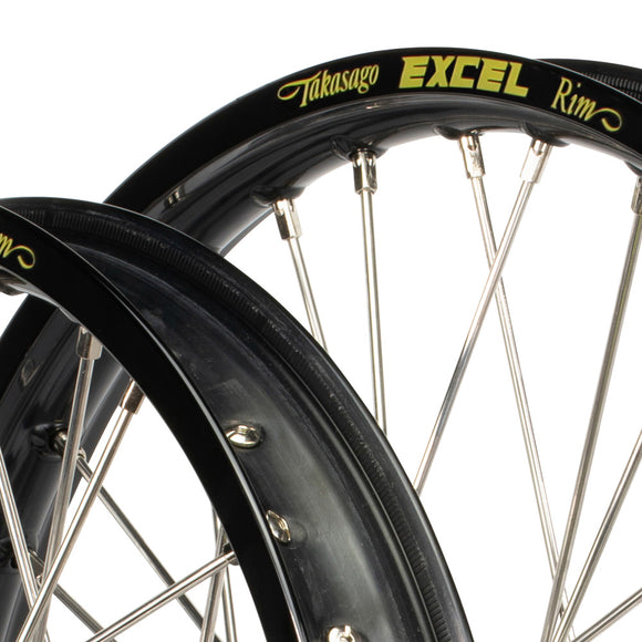 Envy/Excel Honda CR125-250/CRF250-450 02-12 Black/Silver Wheel Set