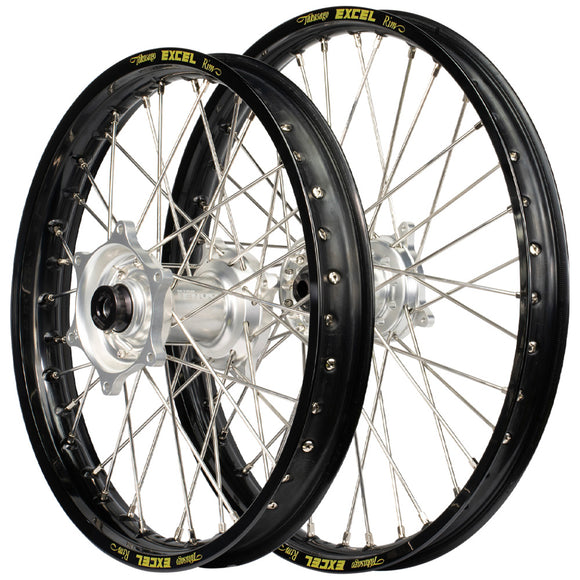 Envy/Excel Suzuki RM125-250 1993-95 Black/Silver Wheel Set