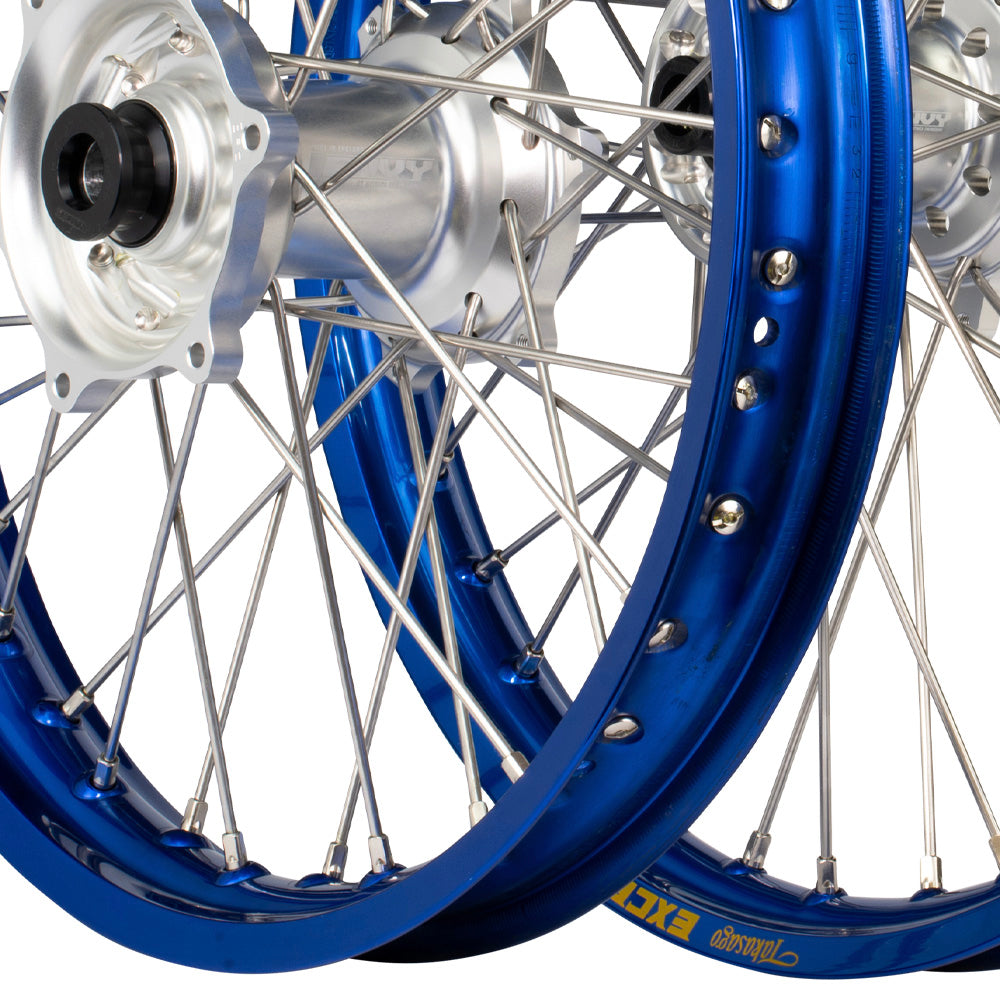 Envy/Excel 21/19 Yamaha YZ125-250 08-23 / YZ250-450F 07-08 Blue/Silver Wheel Set