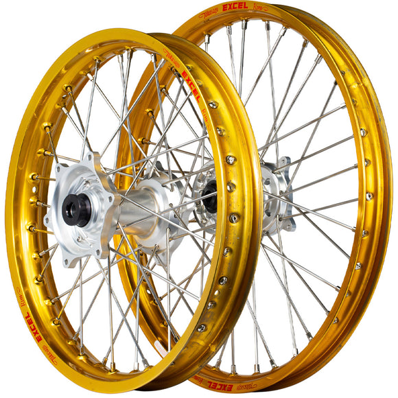 Envy/Excel 21/19 Honda CRF250-450R 2013-24 Gold/Silver Wheel Set