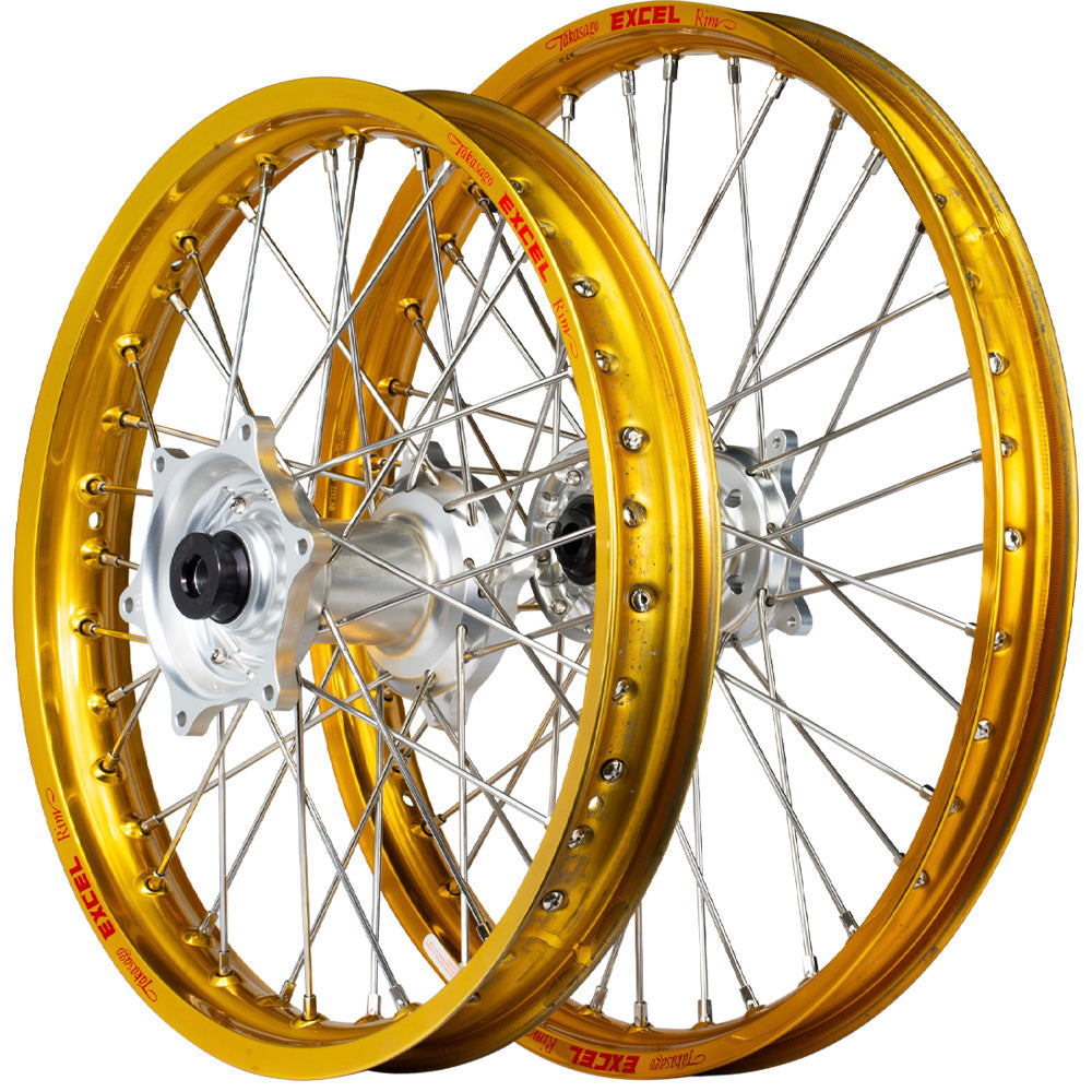 Envy/Excel 21/19 Honda CR125-250-500 95-99 Gold/Silver Wheel Set