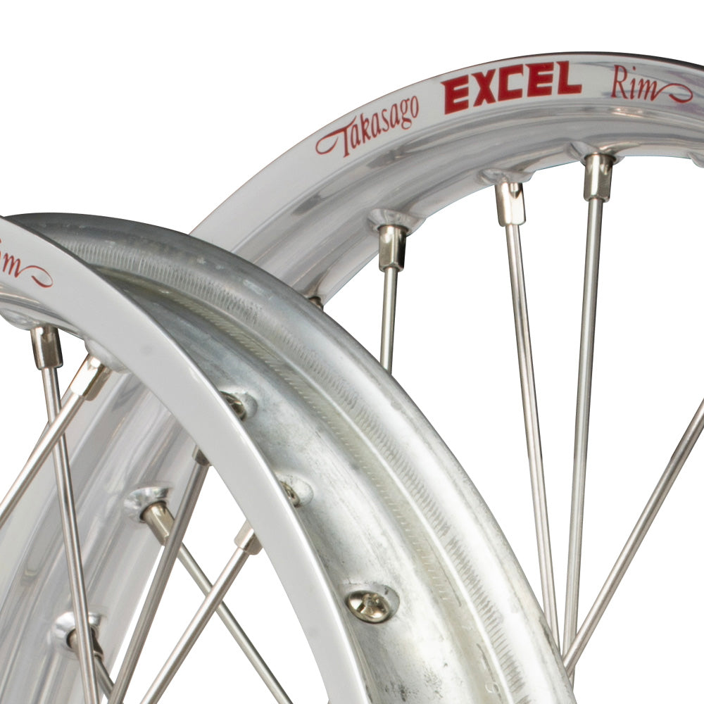 Envy/Excel 21/18 Honda CRF250-450RX 2019-24 Silver/Silver Wheel Set