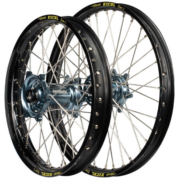 Envy/Excel KTM SX-SXF 15-22, Husqvarna TC-FC 16-22 Black/Titan Wheel Set