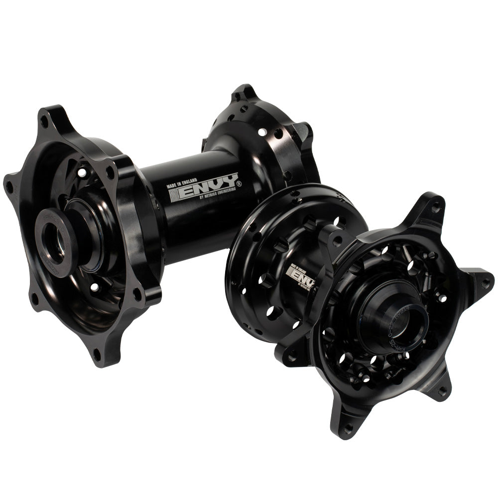 Envy/DID 21/19 Kawasaki KX125-250-500 1999-02 Black Rim / Black Hub Black Spokes Wheel Set