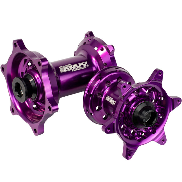 Envy/DID 21/18 Honda CRF250-450RX 2019-24 Black Rim / Purple Hub Black Spokes Wheel Set