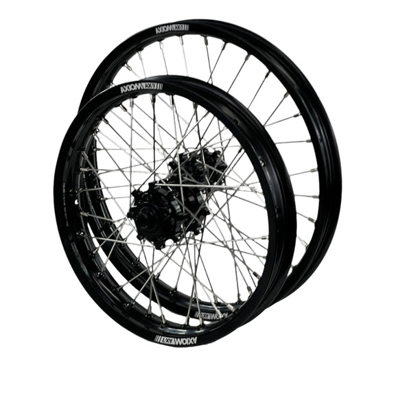 Axiom Sur Ron Light Bee 19x1.6/19x1.6 Black Rim / Black Hub Wheel Set