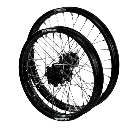 Axiom Sur Ron Light Bee 19x1.6/16x1.85 Black Rim / Black Hub Wheel Set
