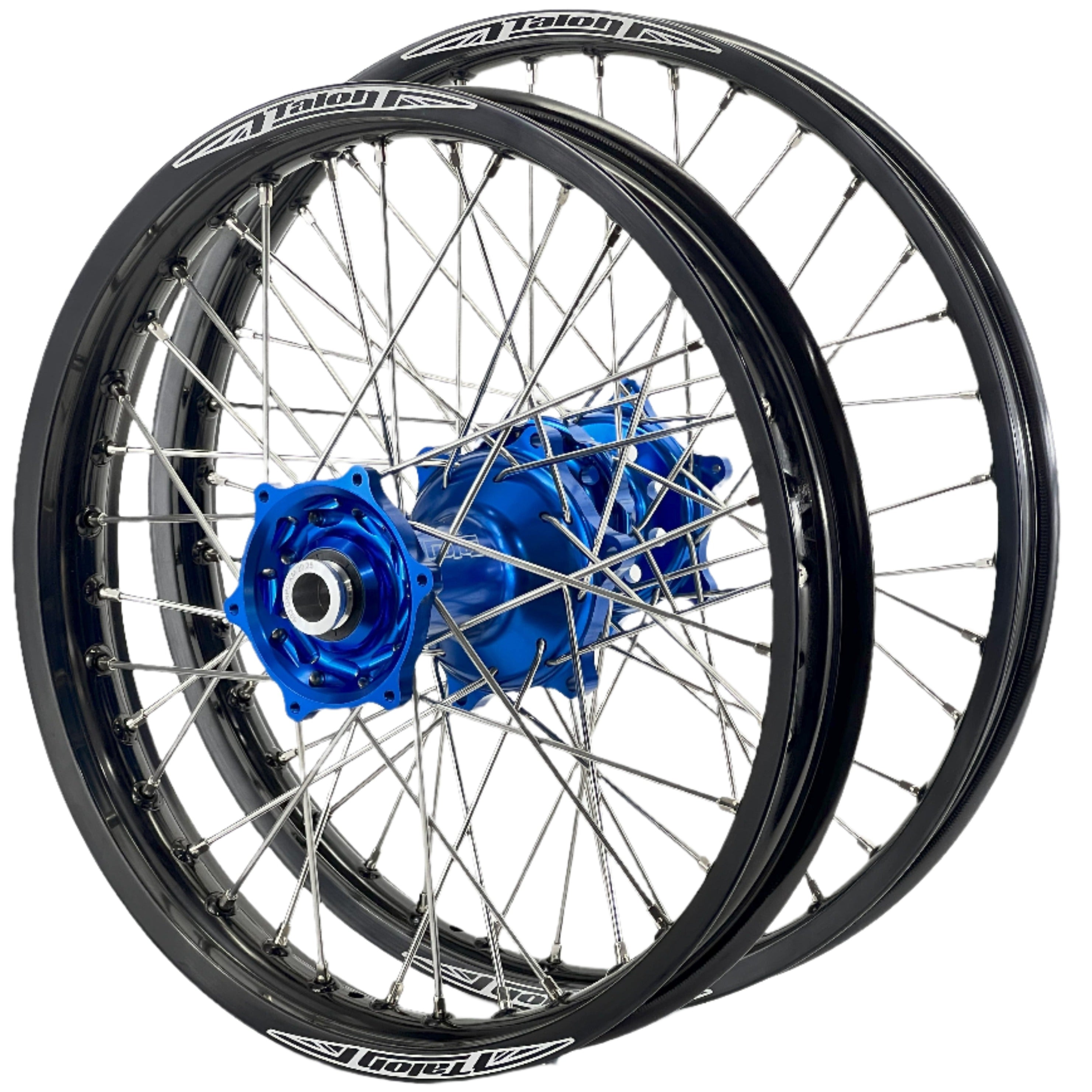Talon Husqvarna TC85 19x1.6/16x1.85 2014-2020 Black Rim/Blue Hub Big Wheel Set