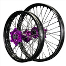 Envy/DID 21/19 KTM SX-SXF 15-22, Husqvarna TC-FC 16-22 Black Rim / Purple Hub Black Spokes Wheel Set-5
