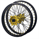 ENVY / DID 21/19x2.15 Triumph TF250-X 2024-25 Black Rim /High Viz Hub with Black Spokes/ High-Viz Nipples Wheel Set-1