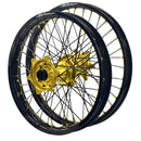ENVY / DID 21/19x2.15 Triumph TF250-X 2024-25 Black Rim /High Viz Hub with Black Spokes/ High-Viz Nipples Wheel Set-4