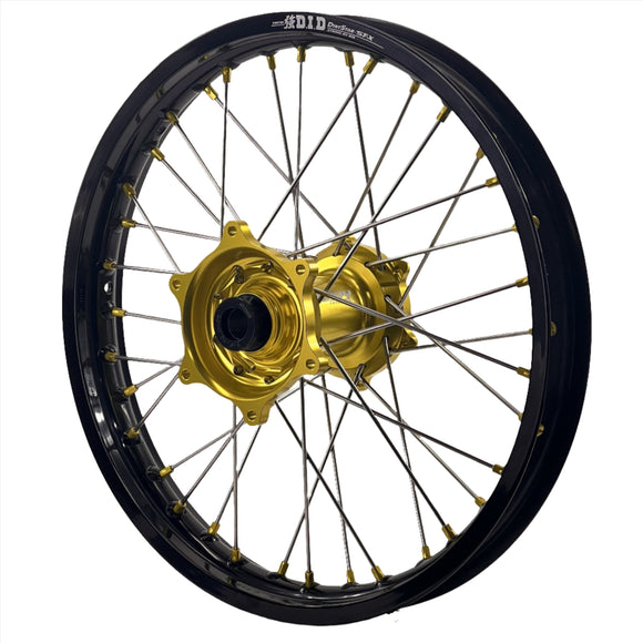 ENVY / DID 21/19x2.15 Triumph TF250-X 2024-25 Black Rim / High Viz Hub with High-Viz Nipples Wheel Set