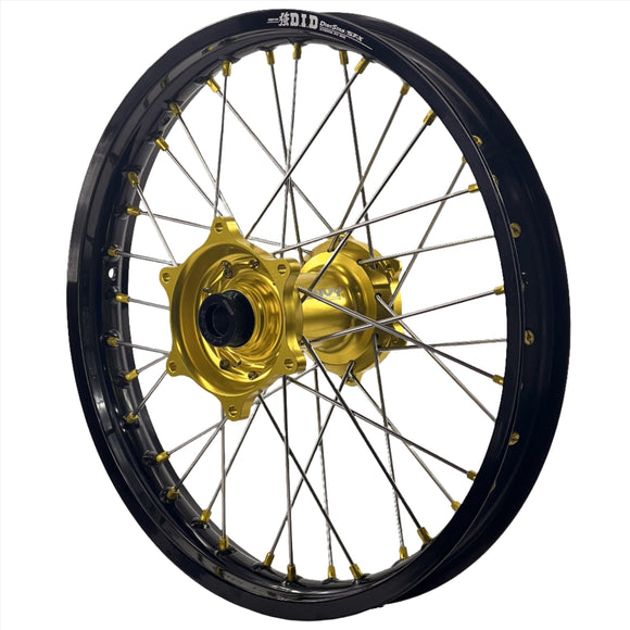 ENVY / DID 21/19x2.15 Triumph TF250-X 2024-25 Black Rim / High Viz Hub with High-Viz Nipples Wheel Set