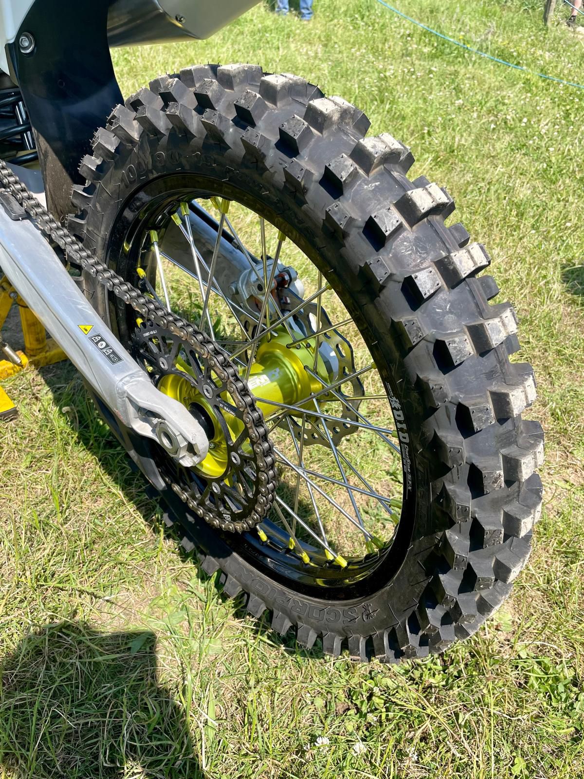 ENVY / DID 21/19x2.15 Triumph TF250-X 2024-25 Black Rim / High Viz Hub with High-Viz Nipples Wheel Set