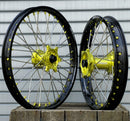 ENVY / DID 21/19x2.15 Triumph TF250-X 2024-25 Black Rim / High Viz Hub with High-Viz Nipples Wheel Set-8