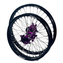 Axiom Sur Ron Ultra Bee 19x1.85/19x2.15 Black Rim / Purple Hub Wheel Set-1