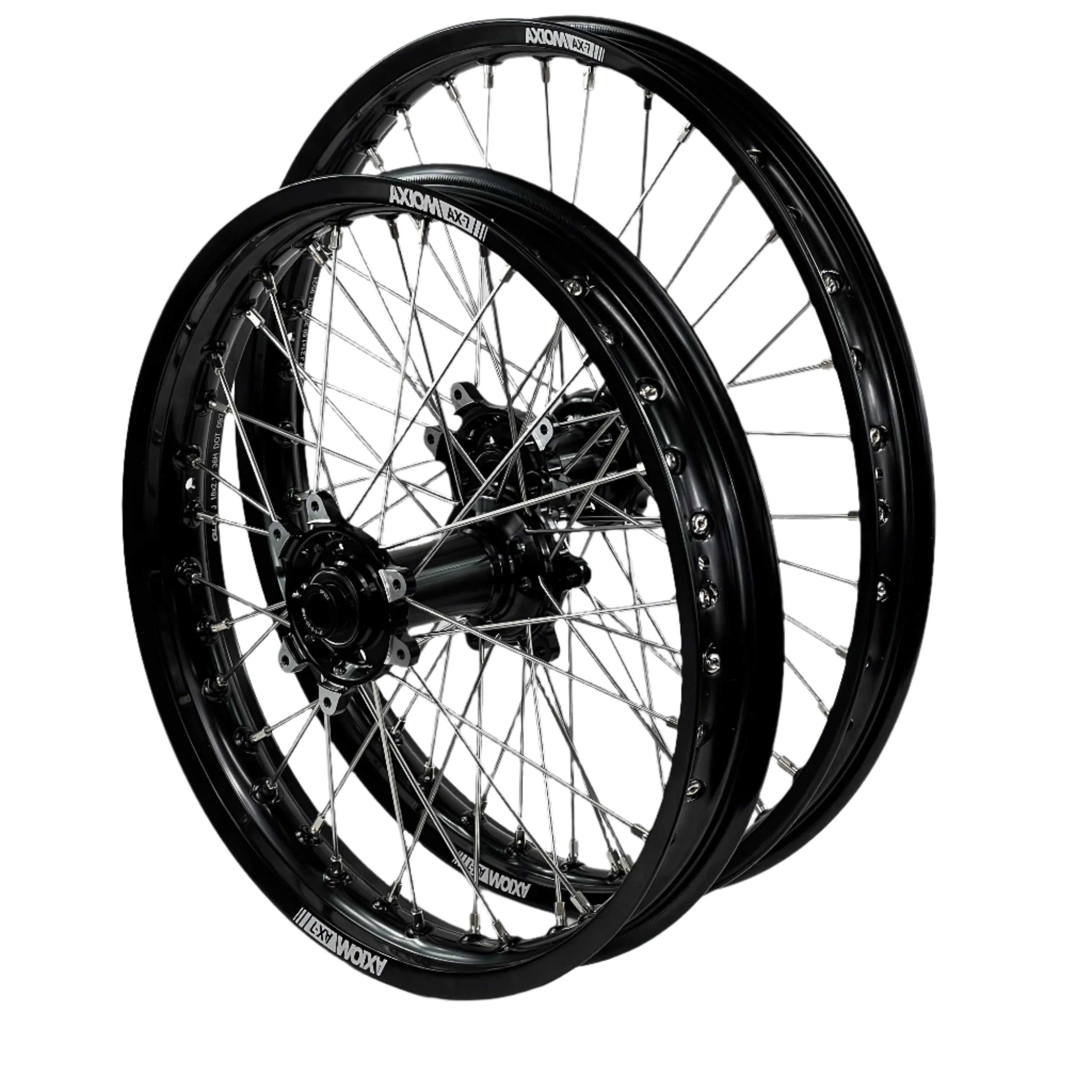 Axiom Sur Ron Ultra Bee 19x1.85/19x2.15 Black Rim / Black Hub Wheel Set