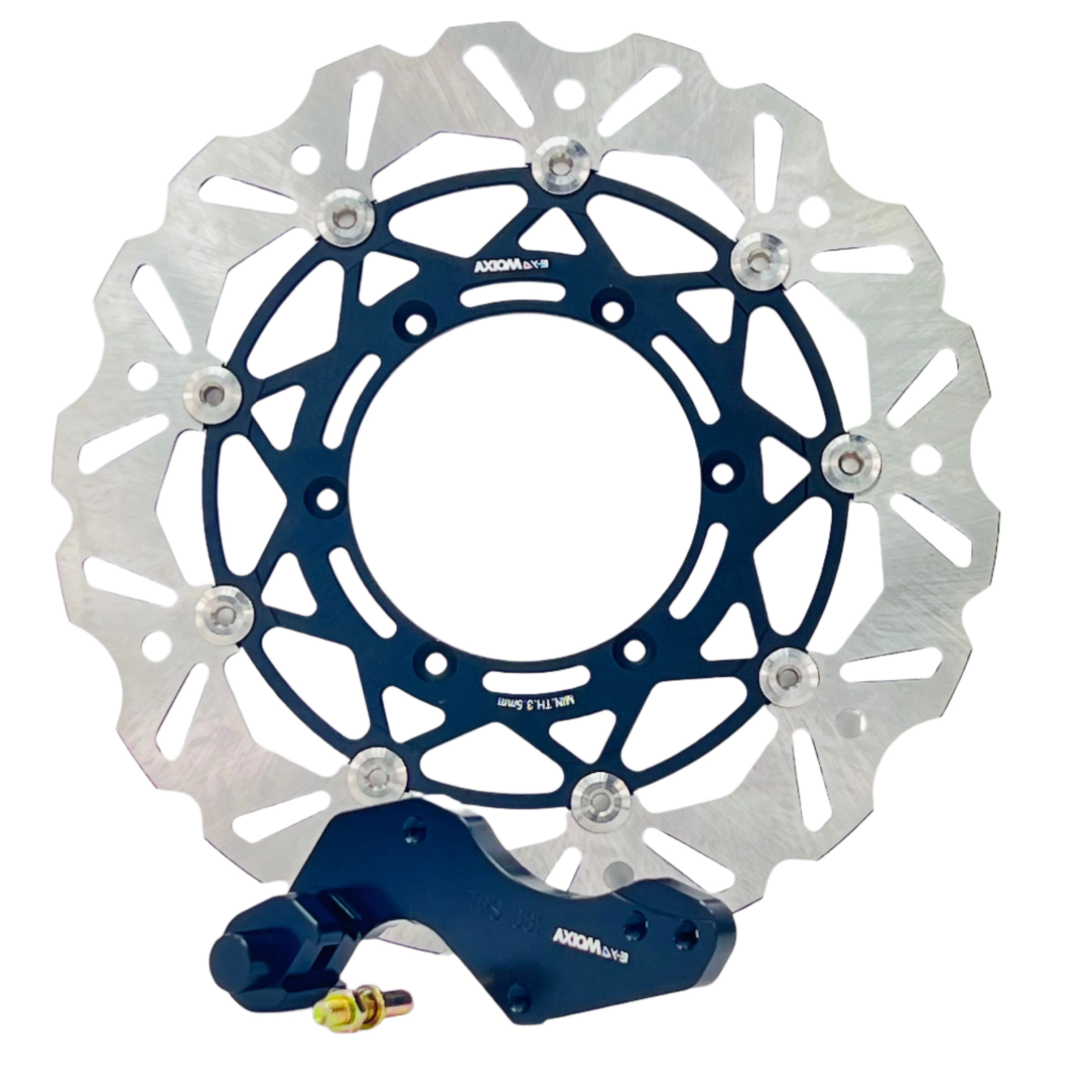 Axiom Wave 320mm Disc & Caliper Adaptor Bracket Kit  - KTM SX-SXF-EXC-EXCF / Husaberg FE