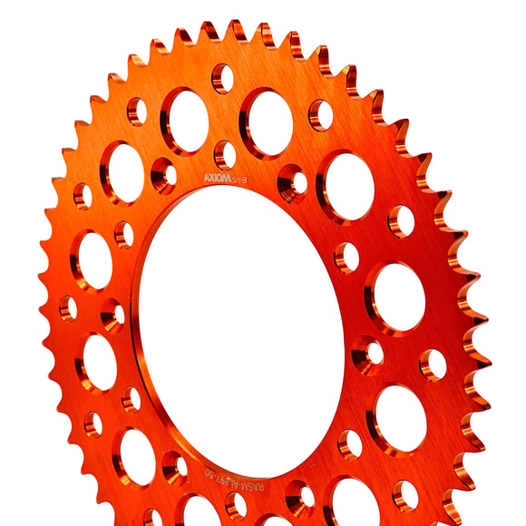 Axiom 50t  KTM / Husky / GasGas 85cc 2003-26 Orange Alloy Rear Sprocket