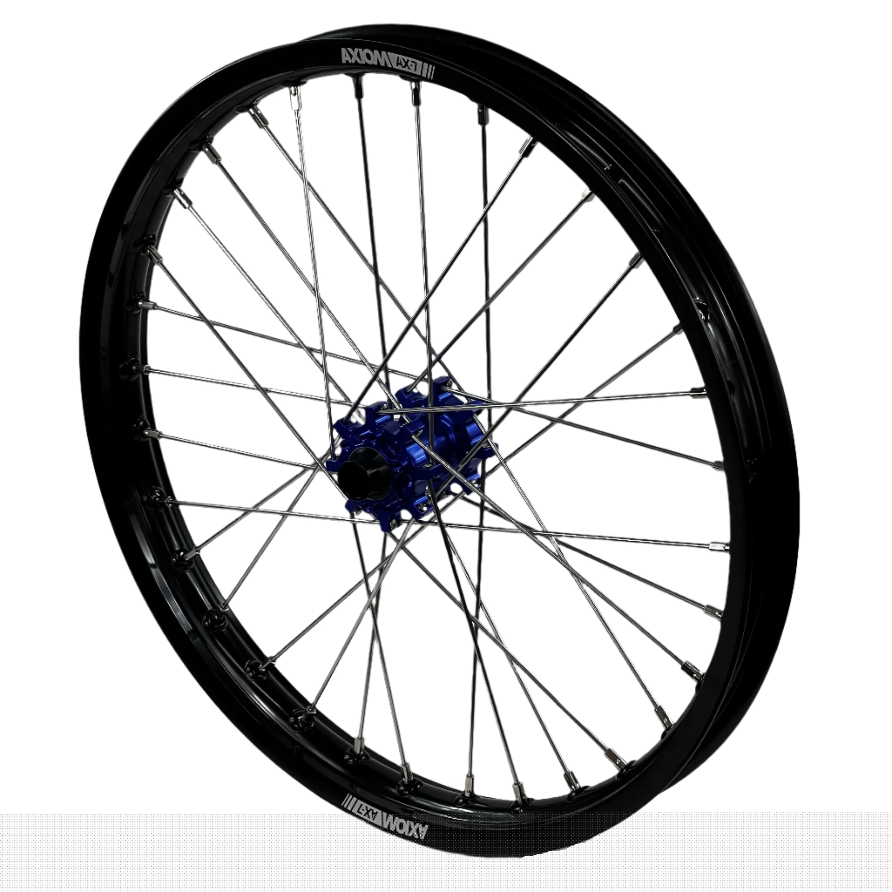 Axiom Sur Ron Light Bee 19x1.6/17x1.85 Black Rim / Blue Hub Wheel Set