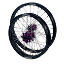 Axiom Sur Ron Light Bee 19x1.6/17x1.85 Black Rim / Purple Hub Wheel Set-1