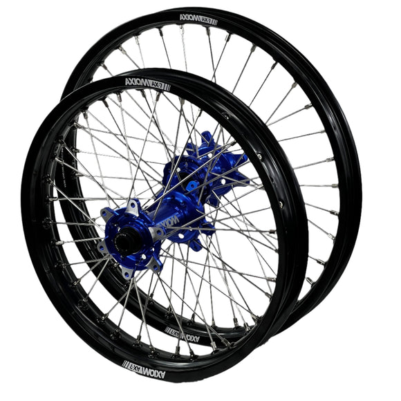 Axiom Sur Ron Ultra Bee 19x1.85/19x2.15 Black Rim / Blue Hub Wheel Set