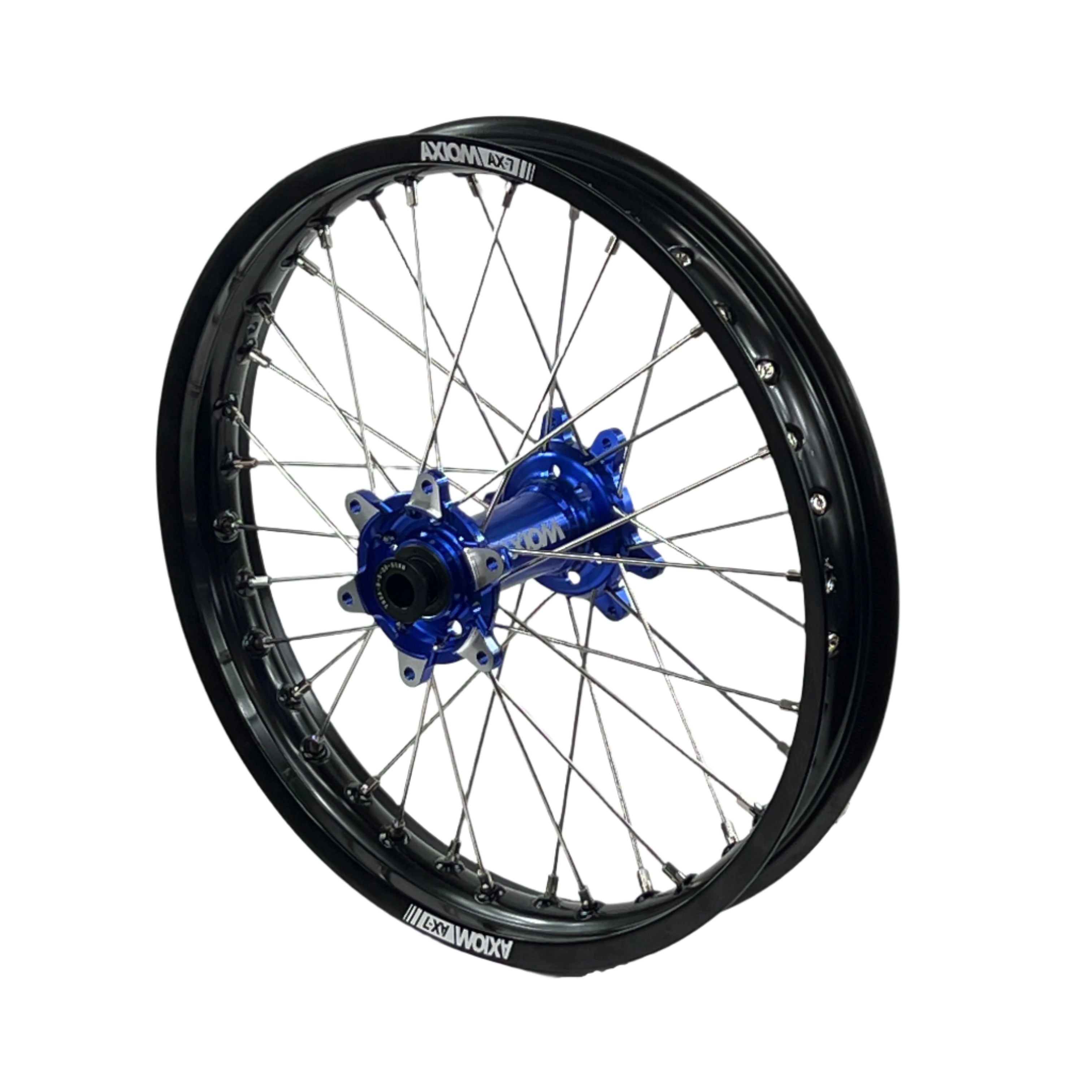 Axiom Sur Ron Ultra Bee 19x1.85/19x2.15 Black Rim / Blue Hub Wheel Set
