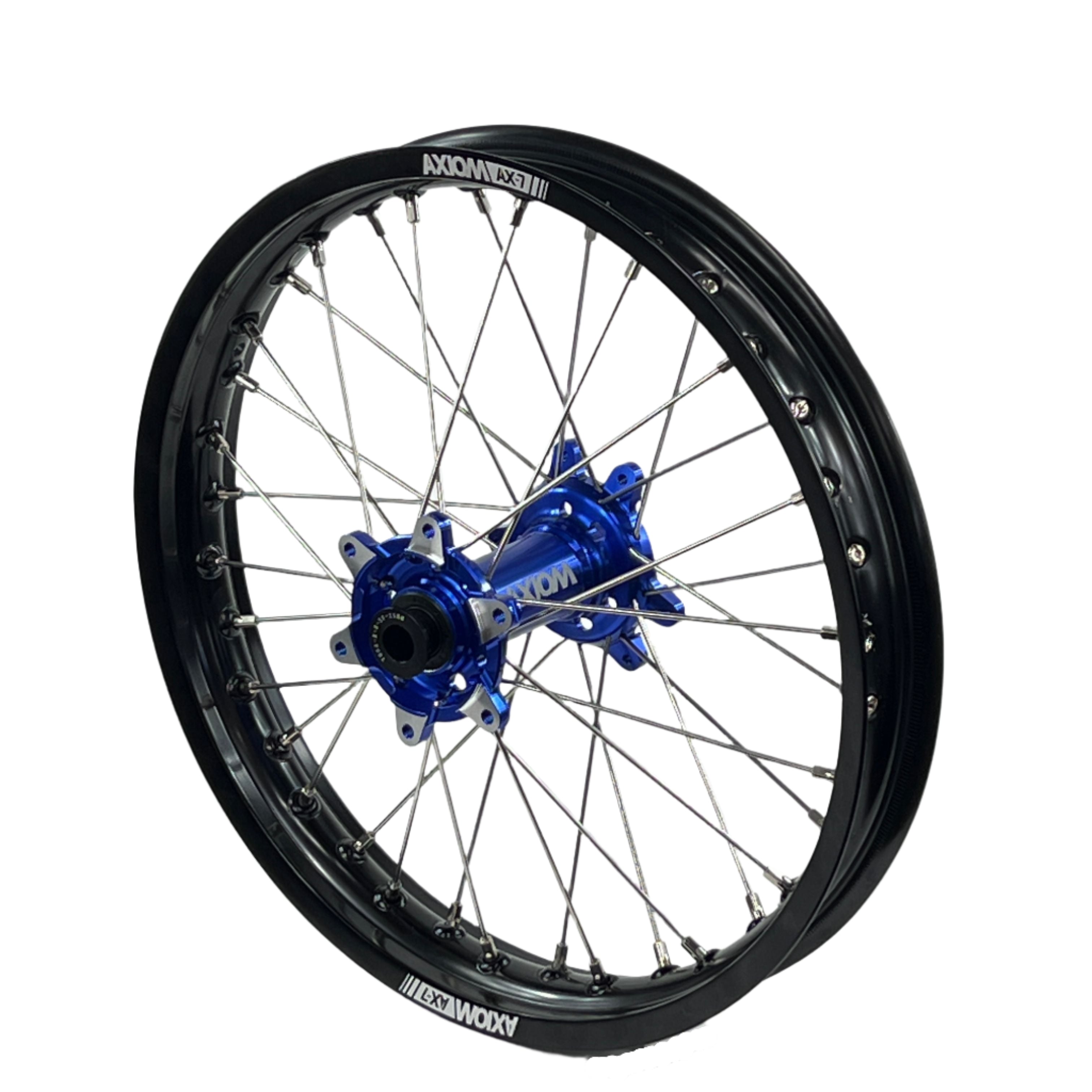Axiom Sur Ron Ultra Bee 19x1.85/19x2.15 Black Rim / Blue Hub Wheel Set
