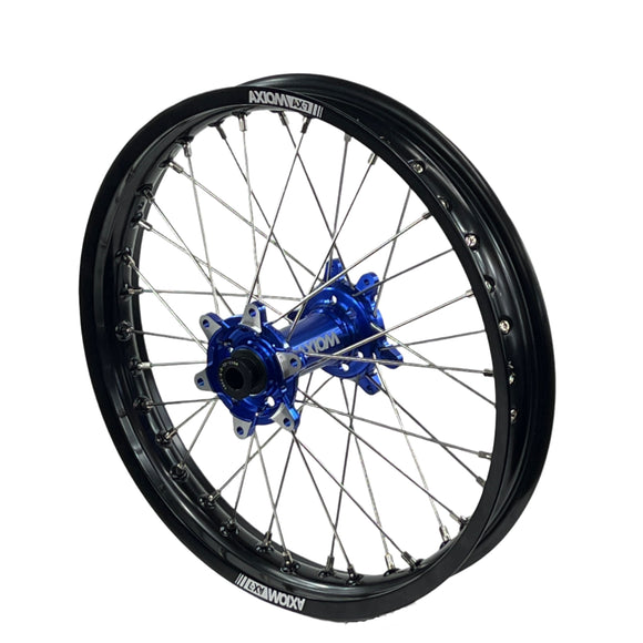 Axiom Sur Ron Ultra Bee 21x1.6/18x2.15 Black Rim / Blue Hub Wheel Set