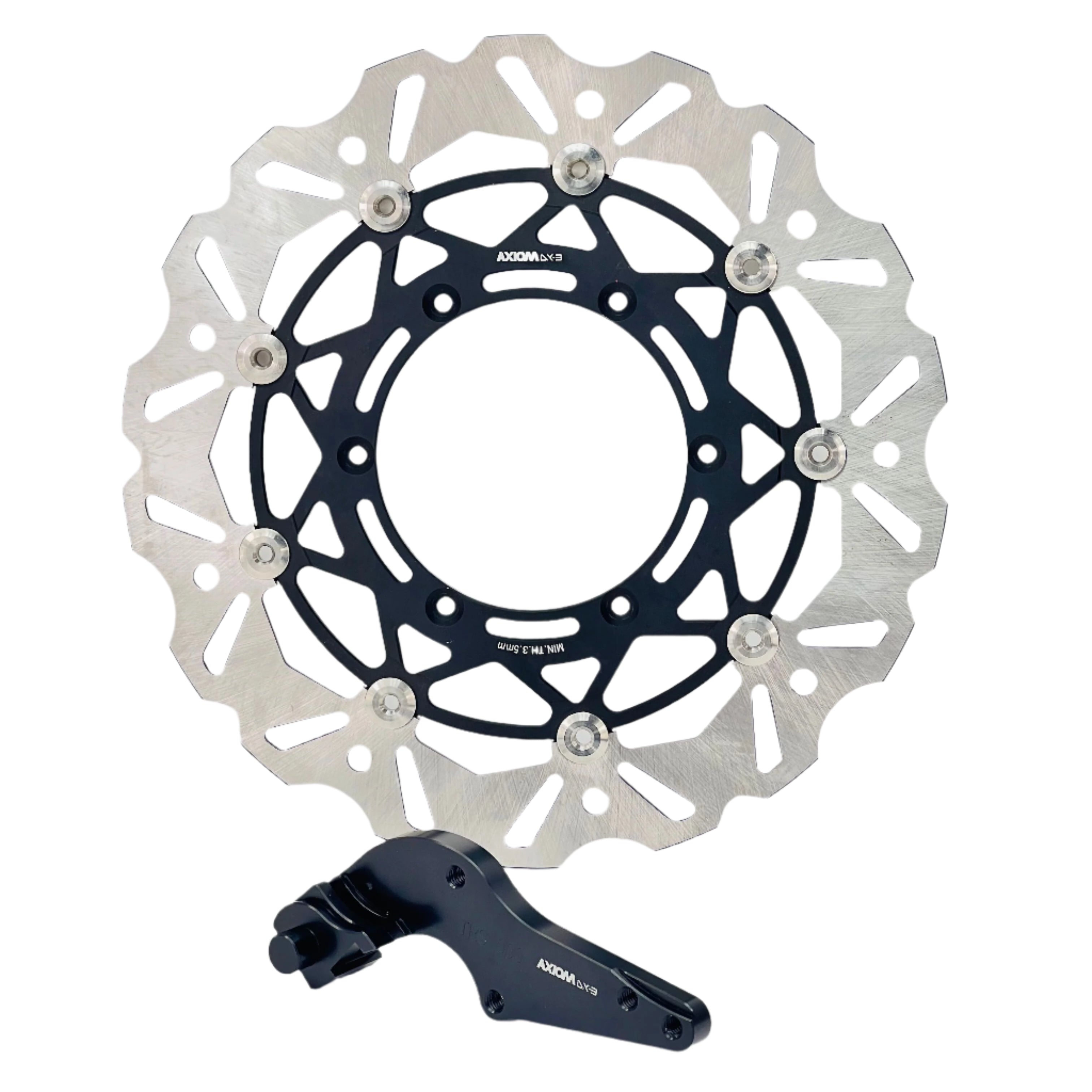 Axiom Wave 320mm Supermoto Front Floating Disc - KTM SX-SXF-EXC-EXCF, Husqvarna TC-FC-TE-FE, Gas Gas MC-EC 2003-2025