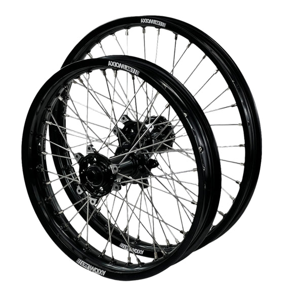 Axiom Sur Ron Ultra Bee 19x1.85/19x2.15 Black Rim / Black Hub Wheel Set