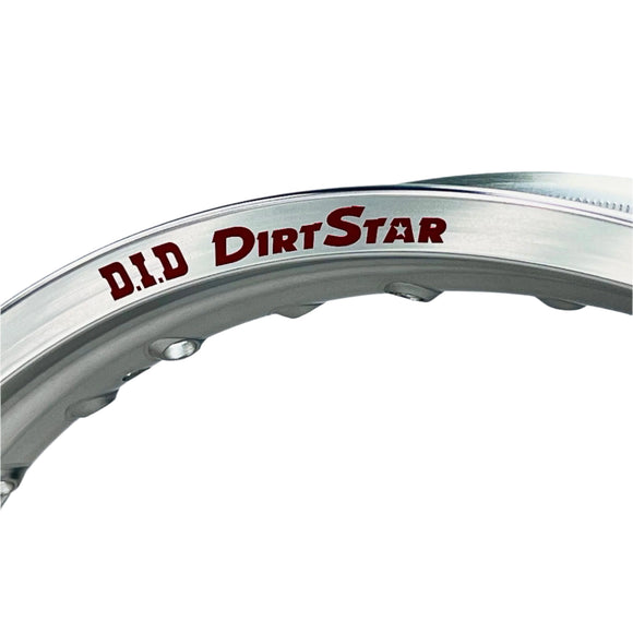 DID Dirt Star 19x2.15 32h Silver Rear Rim